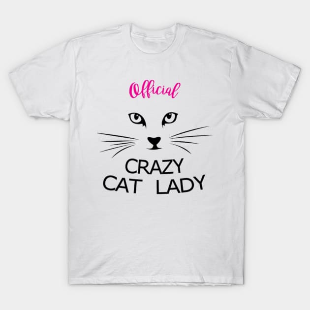 Official crazy cat lady T-Shirt by Teezer79